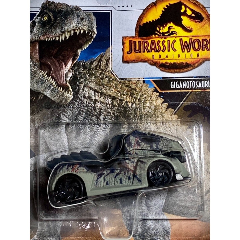 Hot Wheels Gigantosaurus Jurassic World Dominion 2/6 Character Cars 1/64 NIP